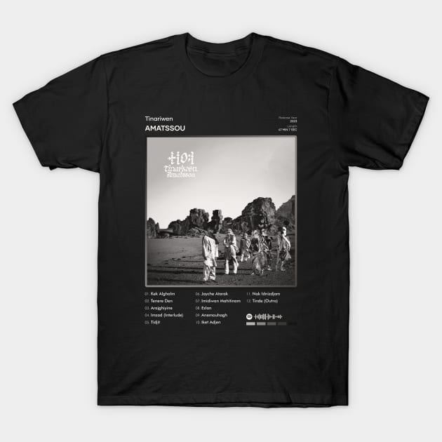 Tinariwen - Emmaar Tracklist Album T-Shirt by 80sRetro